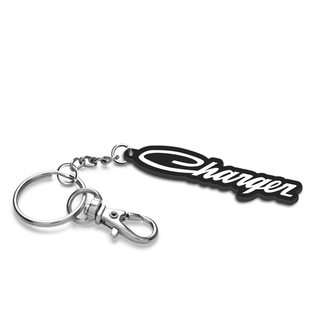 Dodge Charger Classic Laser Cut Full-Color Printing Acrylic Charm Key Chain