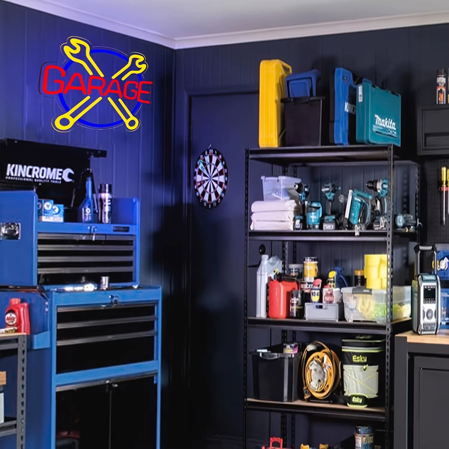 Neon Sign Garage Sign, Store Car LED Sign for Man Cave Car Repair Factory Workshop Game Room Wall Decoration Party Birthday Gift