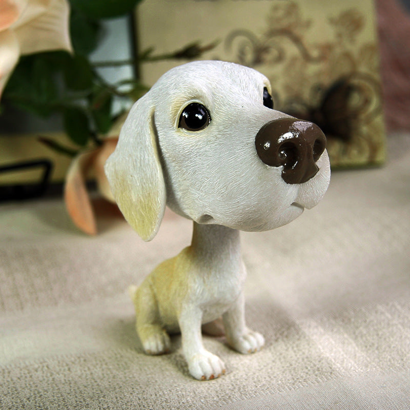 Car interior moving head decoration world famous dog car supplies