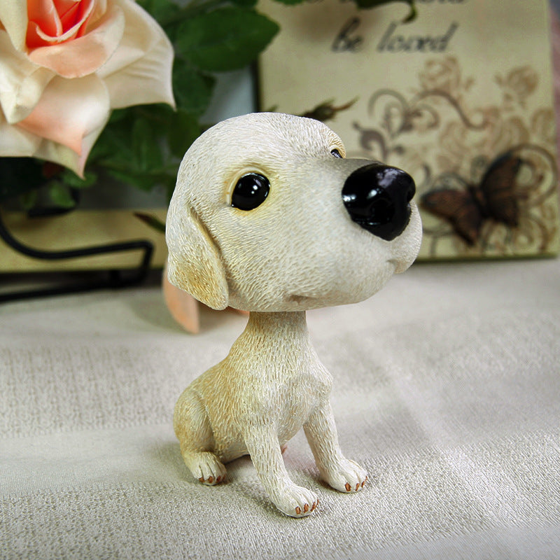 Car interior moving head decoration world famous dog car supplies