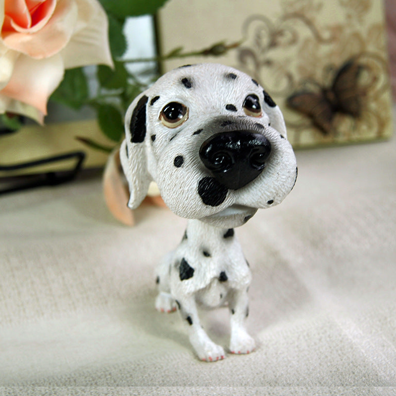 Car interior moving head decoration world famous dog car supplies