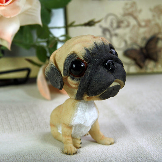 Car interior moving head decoration world famous dog car supplies