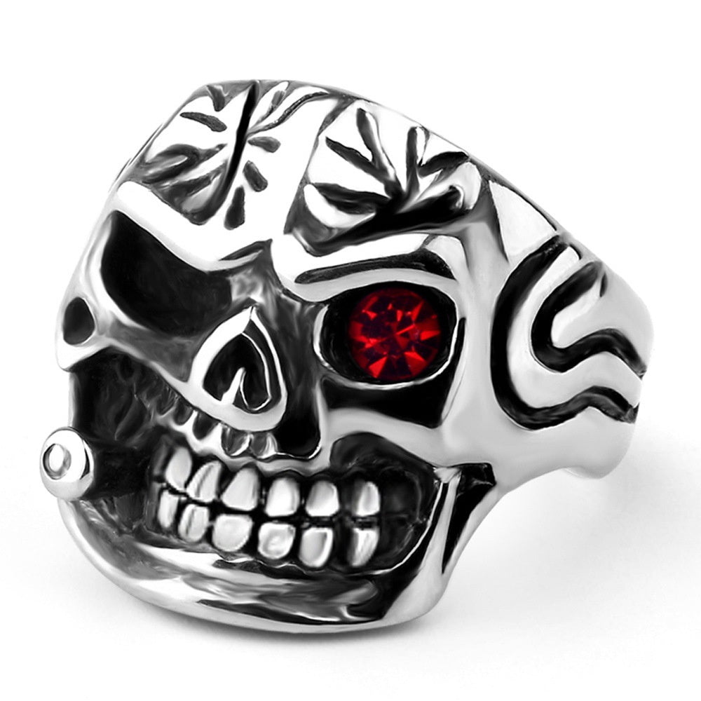 Skull Steel Ring Personalized Punk Men's Ring Jewelry