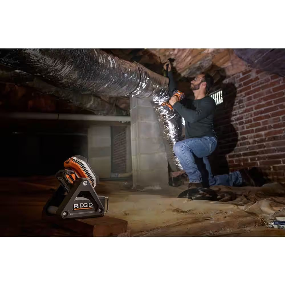 18V Cordless Flood Light Kit with Detachable Light with 2.0 Ah Lithium-Ion Battery and Charger