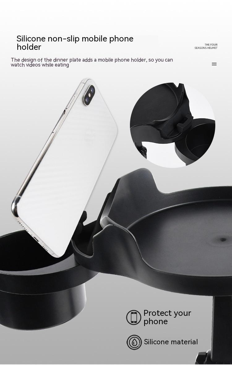 Car Small Dining Plate Dining Tray Foldable Cup Holder