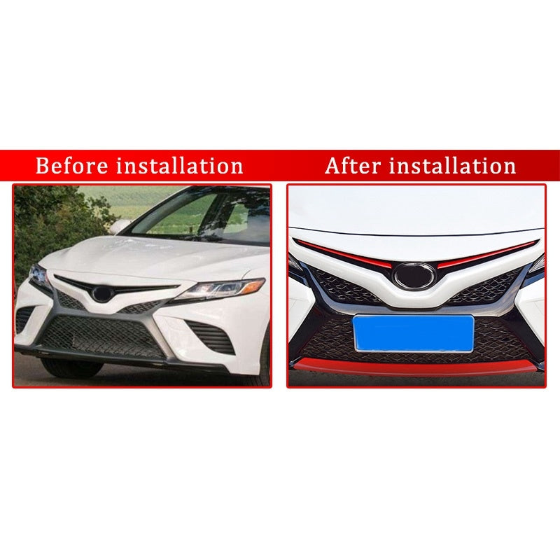 Front middle net trim strip