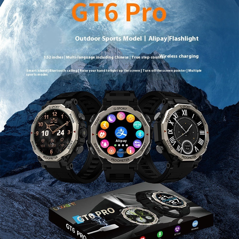 GT5Pro Smart Watch Sports Wireless Bluetooth Calling Health Monitoring