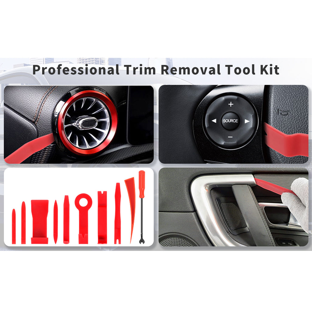 24-piece Set Professional Automotive Emergency Car Tool Kit Auto With Air Wedge