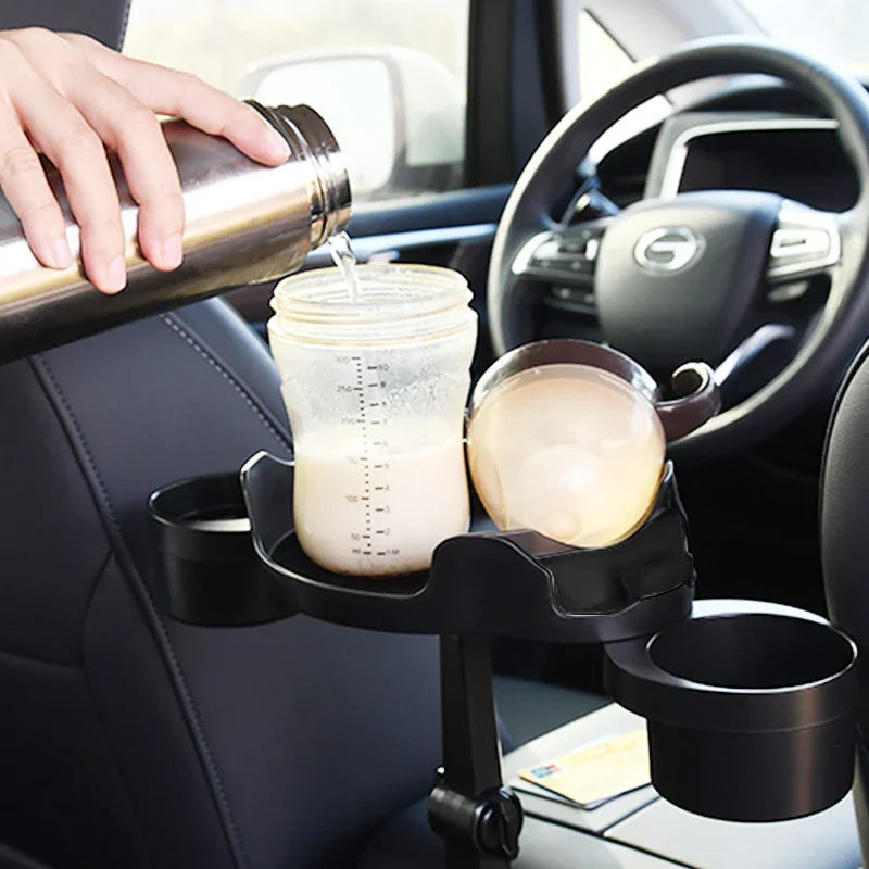 Car Small Dining Plate Dining Tray Foldable Cup Holder