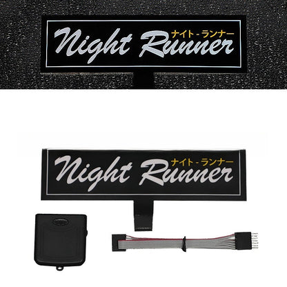 Led Luminous Stickers Wanted Five-star El Cold Light Film Car Stickers Car Window Windshield Lighting Decoration