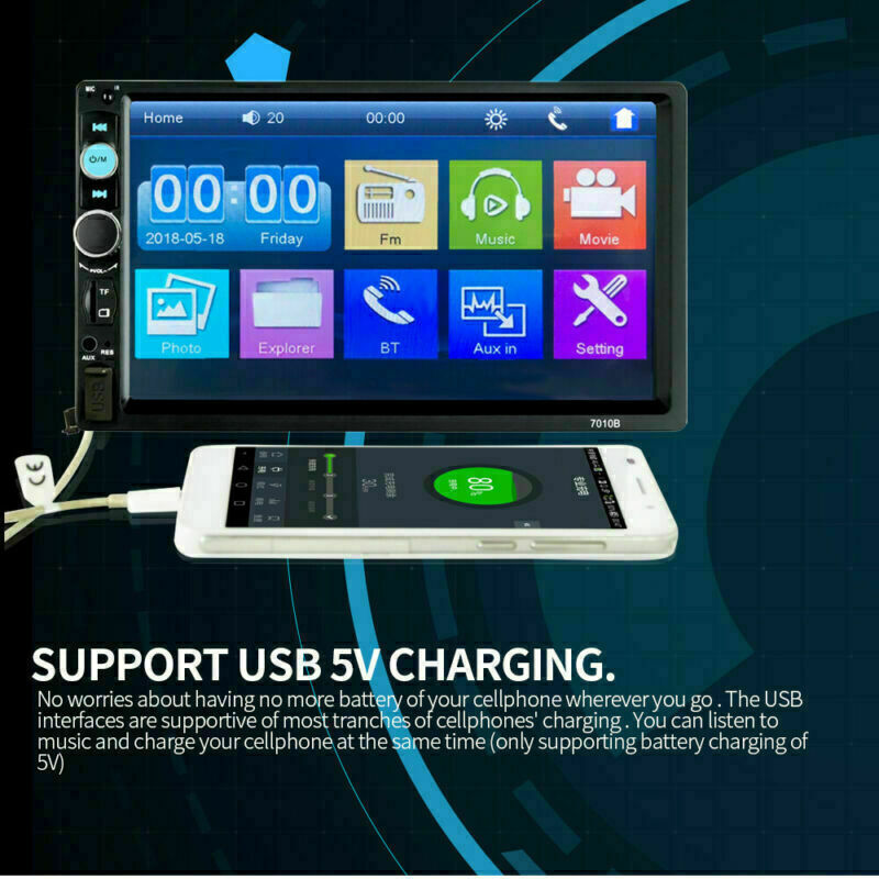 7-inch Bluetooth Car MP5 Player