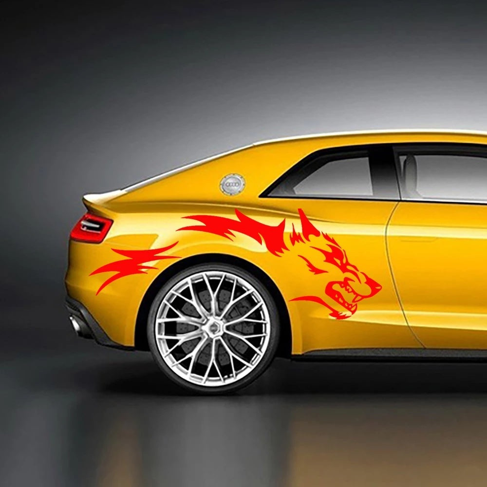 Simple Wolf Totem Decoration Automobile Sticker