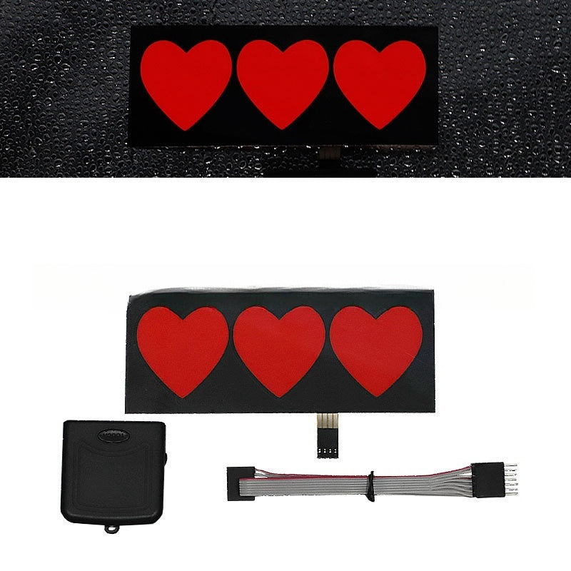 Led Luminous Stickers Wanted Five-star El Cold Light Film Car Stickers Car Window Windshield Lighting Decoration