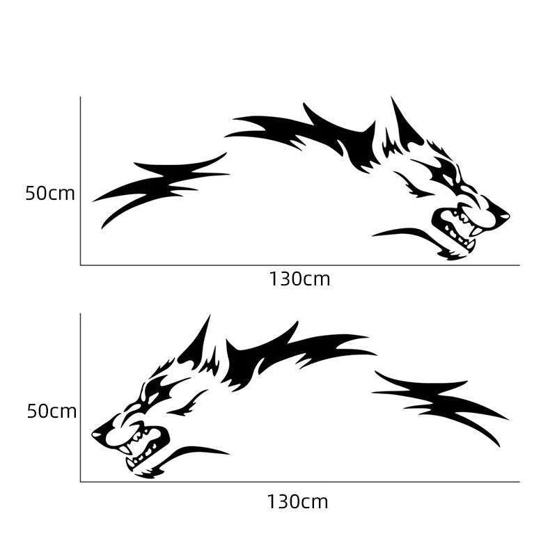 Simple Wolf Totem Decoration Automobile Sticker