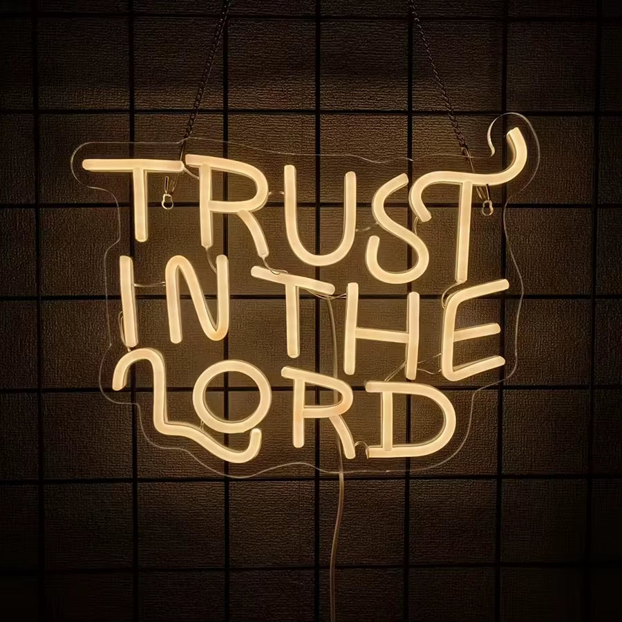 LED Cross Neon Sign for Wall Decor USB Powered LED Neon Light Signs Light up Sign for Bedroom Neon Wall Signs for Birthday Party