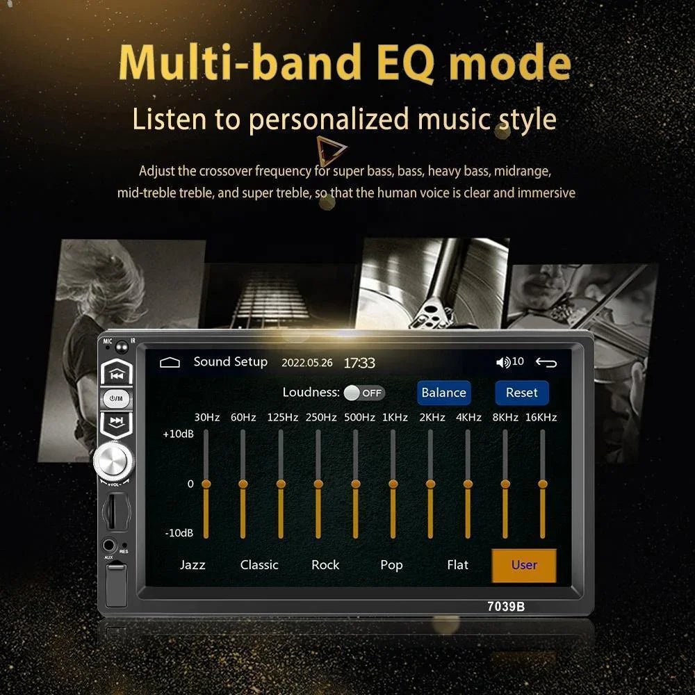 7-inch Single-din Car Stereo, Single-din Car Radio And MP5 Player Supporting Carplay Android Auto