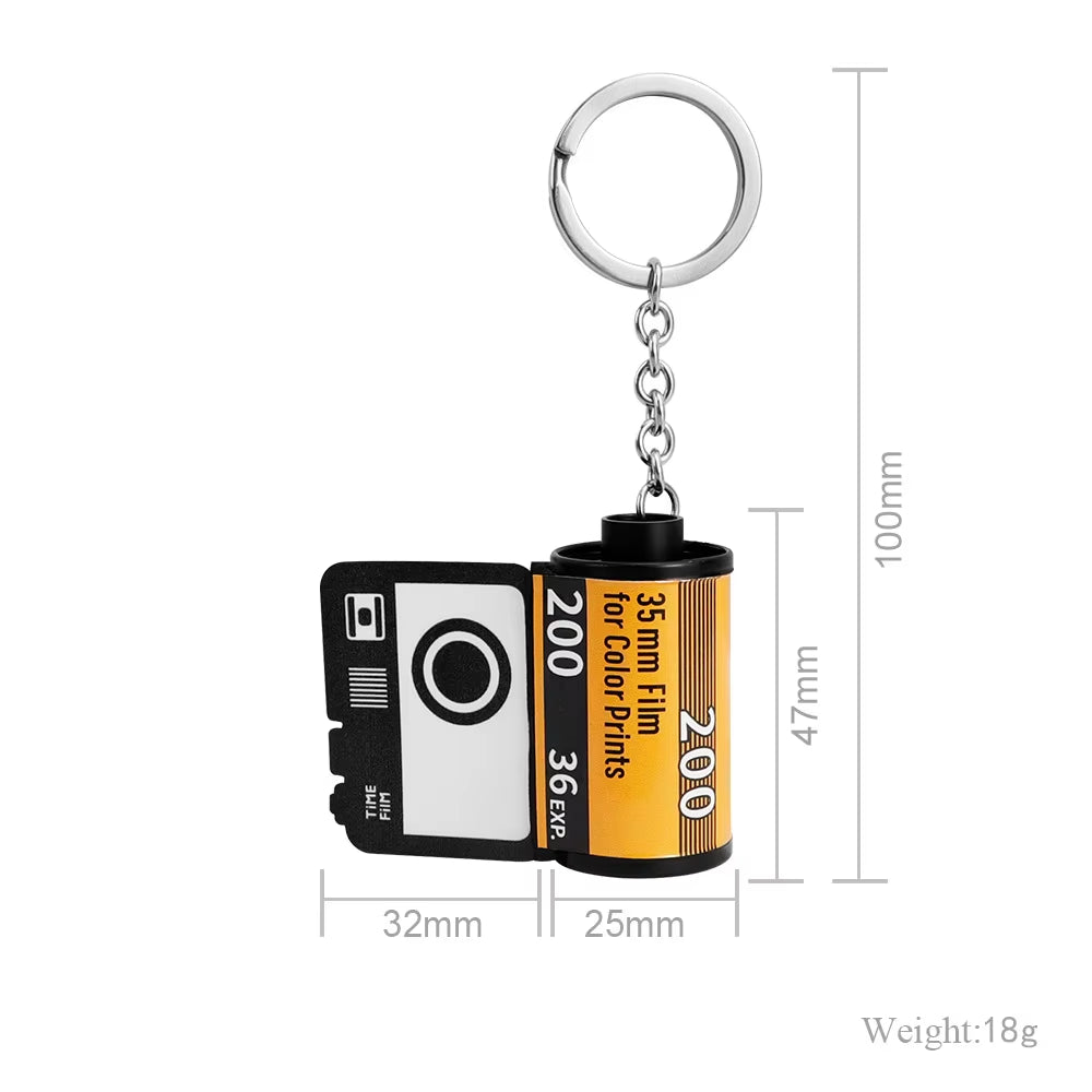 HIBODY 5 10 15 20 OEM Photo Film Keychain Couple Gift DIY Photo Text Album Cover Commemorative Keychain