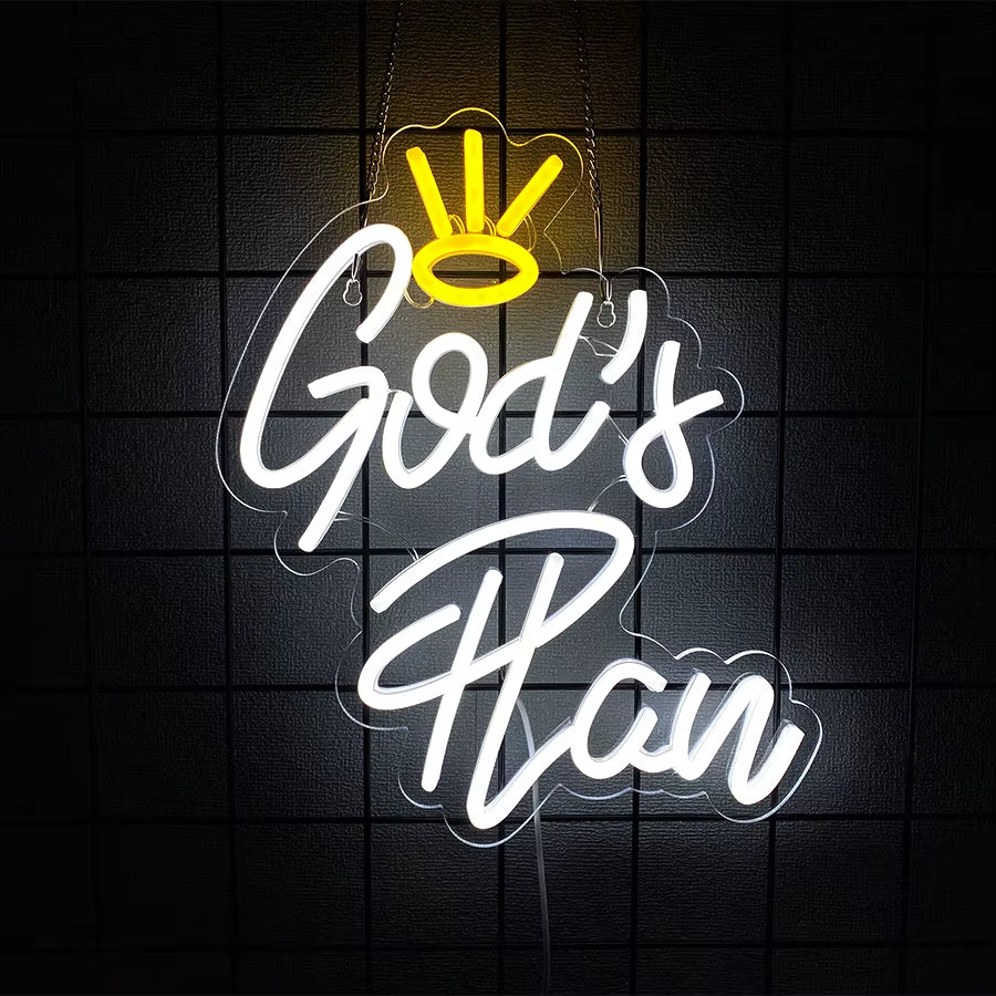 LED Cross Neon Sign for Wall Decor USB Powered LED Neon Light Signs Light up Sign for Bedroom Neon Wall Signs for Birthday Party
