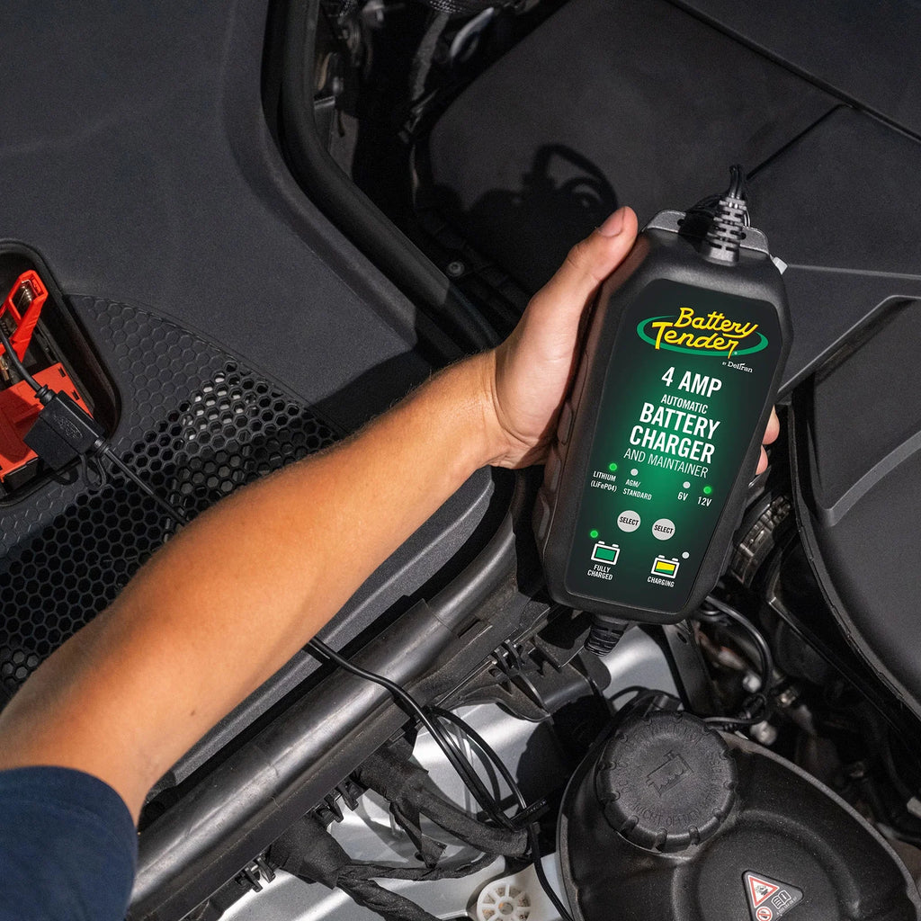 (2 Pack)  4 Amp, 6V or 12V Selectable Battery Charger, New