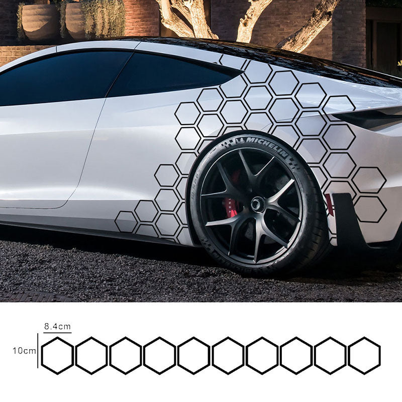 Reflective Car Body Stickers Hexagon Pattern