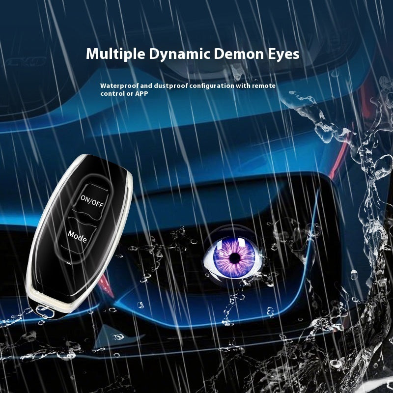 Devil Eye Led Hawkeye Lamp Modified General Car Motorcycle Lens Headlight Multi-mode