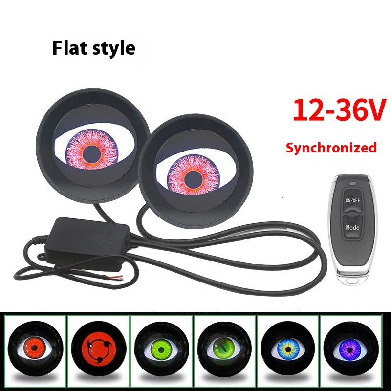 Devil Eye Led Hawkeye Lamp Modified General Car Motorcycle Lens Headlight Multi-mode