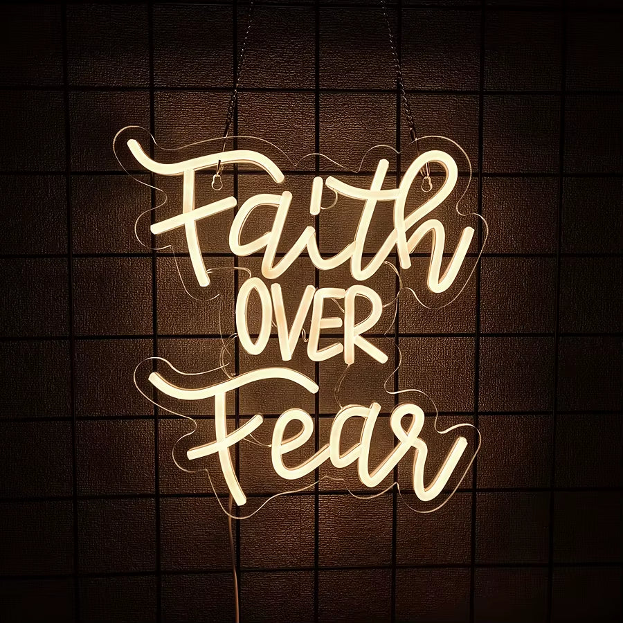 LED Cross Neon Sign for Wall Decor USB Powered LED Neon Light Signs Light up Sign for Bedroom Neon Wall Signs for Birthday Party