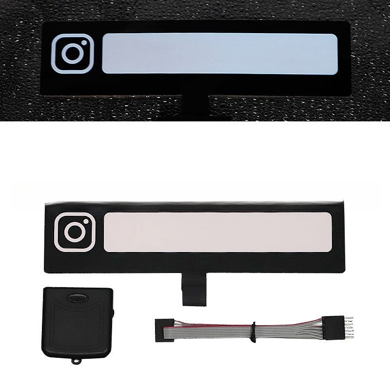 Led Luminous Stickers Wanted Five-star El Cold Light Film Car Stickers Car Window Windshield Lighting Decoration