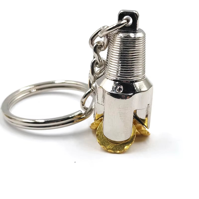 Key Chain Oilfield Tricone Three Cone Rotary Drill Bit Pendant Oil Well Oilfield Jewelry Gifts Souvenirs Keychain Pendant