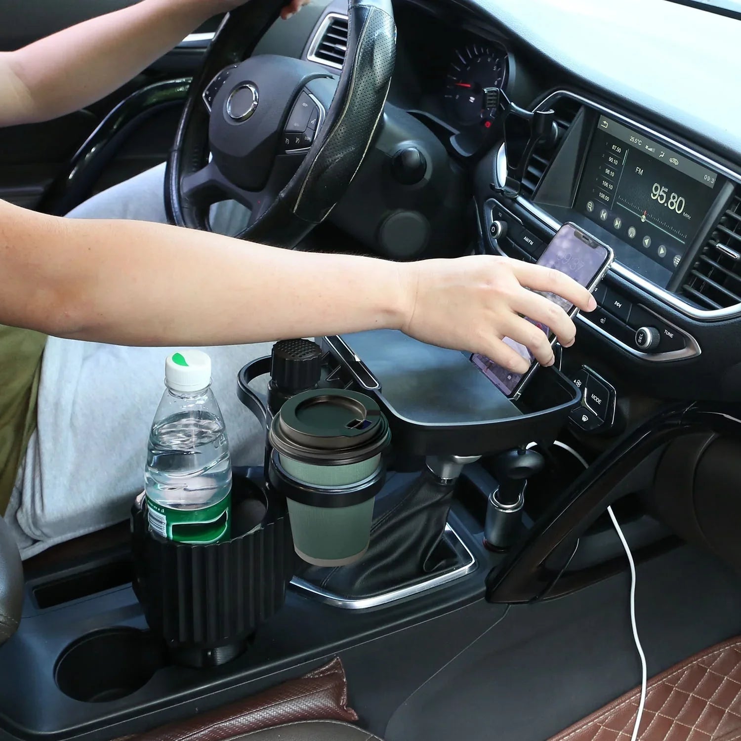 4-in-1 Car Cup Holder Tray