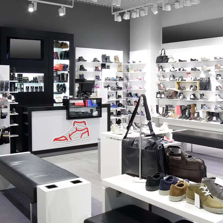 Sneaker Neon Sign Sports Shoe Neon Signs,Led Boys Neon Lights for Bedroom Man Cave Home Party Neon Bar Sign Shoes Wall Decor