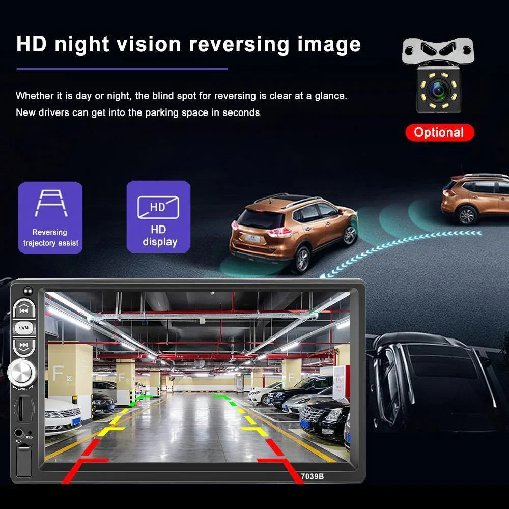 7-inch Single-din Car Stereo, Single-din Car Radio And MP5 Player Supporting Carplay Android Auto