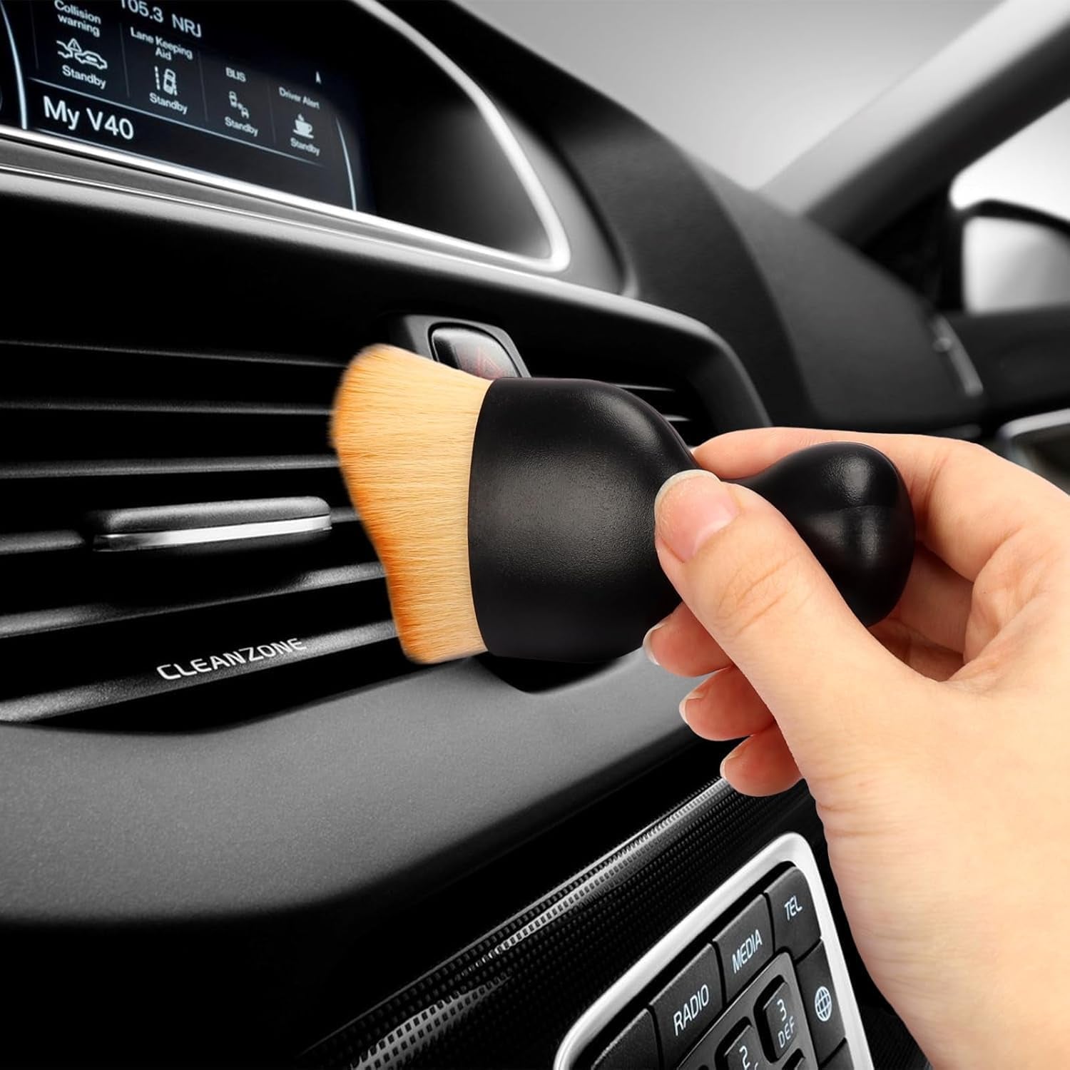 4 Pack Car Interior Cleaning Soft Brushes,Car Interior Cleaning Tool,Car Cleaning Brush Dust Collectors, Suitable for Cleaning Car Interior or Exterior Wait.