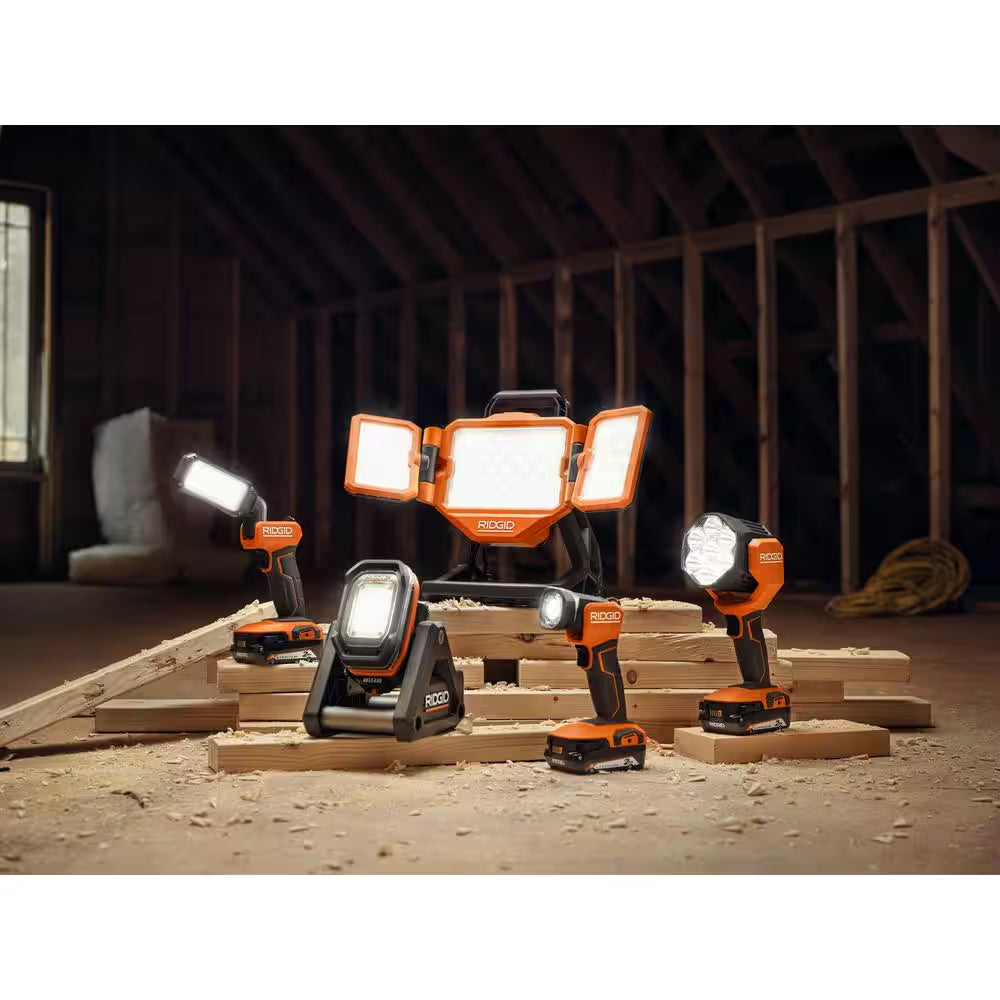 18V Cordless Flood Light Kit with Detachable Light with 2.0 Ah Lithium-Ion Battery and Charger