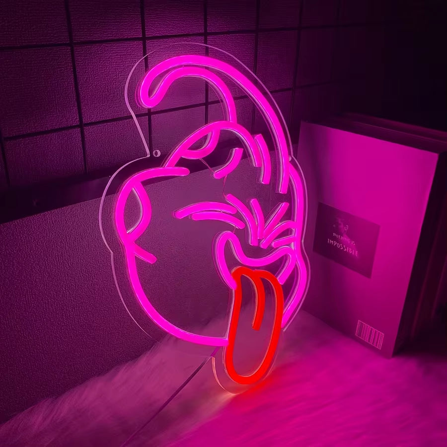 Gaming Neon Sign for Gamer Room Decor,Usb Powered LED Anime Neon Signs for Kids Bedroom Game Room Man Cave Gifts