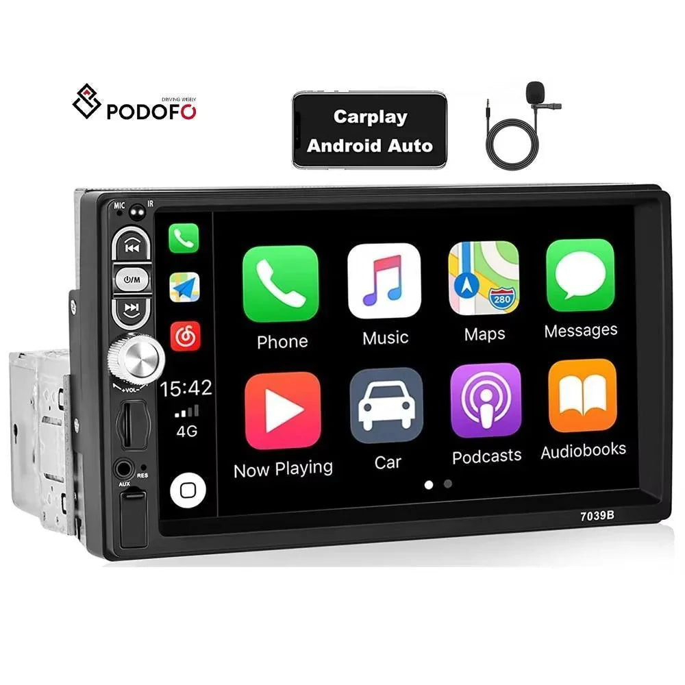 7-inch Single-din Car Stereo, Single-din Car Radio And MP5 Player Supporting Carplay Android Auto