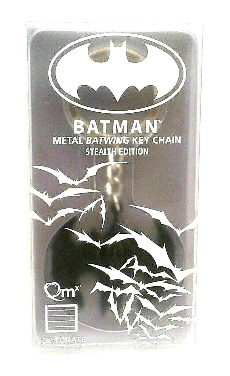 Batman Batwing Metal Key Chain Stealth Edition Loot Crate QM